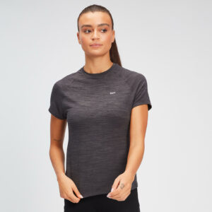 Camiseta MP Performance para mujer - Negro/carbón jaspeado - XXS