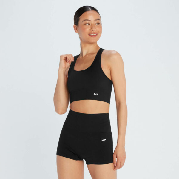 Sujetador deportivo con tirantes cruzados y sin costuras Shape para mujer de MP - Negro - XXS