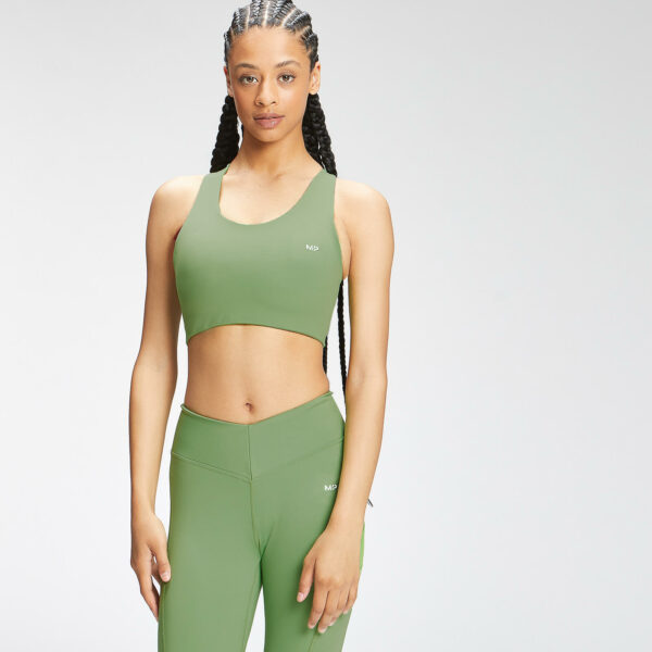 Sujetador deportivo Tempo Repreve® con espalda cruzada para mujer de MP - Verde manzana - XXS