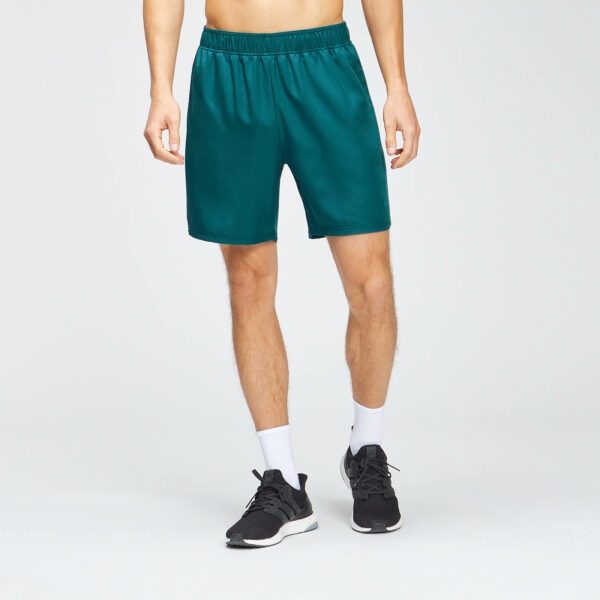 Pantalón corto de entrenamiento con detalle gráfico repetido para hombre de MP - Verde azulado intenso - L