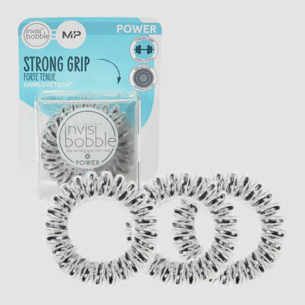 Gomas para el pelo MP X Invisibobble® Power Reflectantes - Negro - PAQUETE DE 3