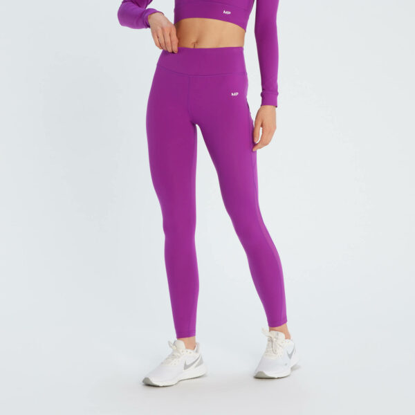 Mallas Power con paneles de rejilla para mujer de MP - Morado - XS