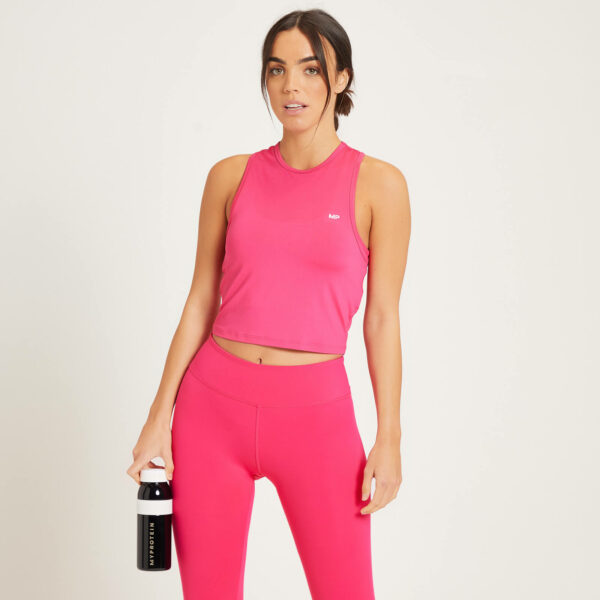 Camiseta corta sin mangas y con espalda nadadora Training para mujer de MP - Magenta - XXS