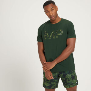 Camiseta de manga corta Adapt Drirelease con estampado de camuflaje para hombre de MP - Verde oscuro - XS