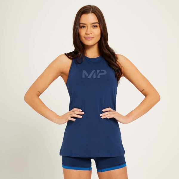 Camiseta sin mangas con espalda nadadora Adapt para mujer de MP - Azul oscuro - XXS