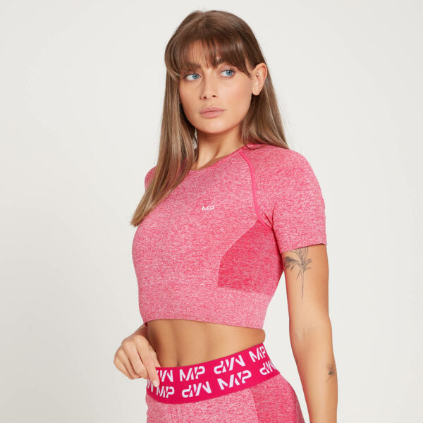 Camiseta de manga corta Curve Crop para mujer MP - Magenta - M