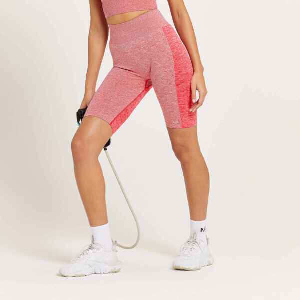 Pantalón corto de ciclismo de talle alto Curve para mujer de MP - Rojo jaspeado - XS