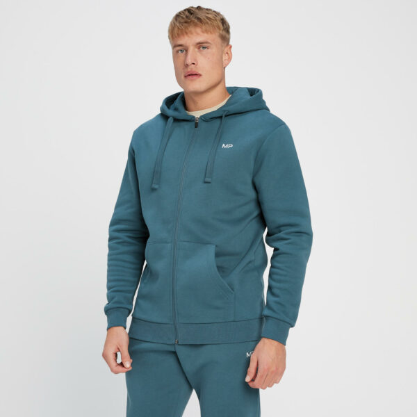 Sudadera con capucha y cremallera integral Rest Day para hombre de MP - Azul ahumado - XXS