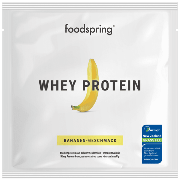 Proteína Whey para llevar de plátano